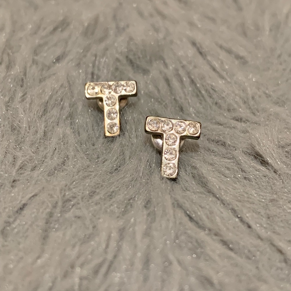 “T” Stud Earrings
